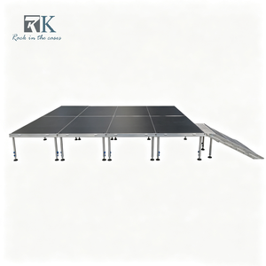 Système de scène portable 4'x4', plateforme de scène en aluminium, scène pour événements, mariage, concert - Product Image 1