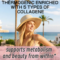 Cápsulas Termogénicas de Colágeno con Etiqueta Personalizada ODM, Suplemento Dietético que Apoya el Metabolismo y Promueve Niveles de Energía Limpia