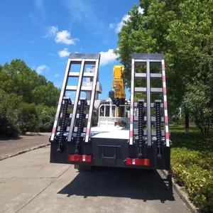 Camion à plateau multifonctionnel HOWO à vente chaude, longueur de plateau de 8,5 m - Transporte des machines de 25 tonnes, avec treuil de 11 tonnes, grue XC <span class=keywords><strong>MG</strong></span> de 10 tonnes - Product Image 6