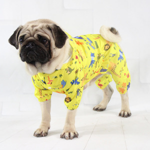 Impermeable para Mascotas con Estampado de Dibujos Animados, Cobertura Total, Amarillo, Ropa para Perros para las Cuatro Estaciones - Product Image 2
