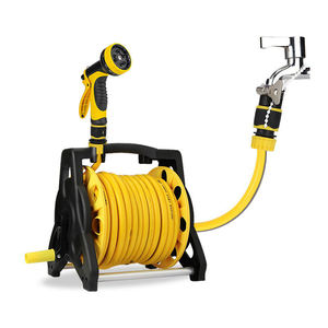 BOYI Fournisseur de matériel de lavage de voiture et de tuyau d'arrosage en plastique LH-5205 avec <span class=keywords><strong>enrouleur</strong></span> et support mural/sol - Product Image 5