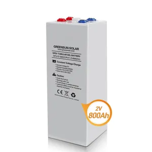 High Capacity Lead Acid Battery 2V 800Ah Gel Battery