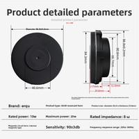Haut-parleur vibrant, système audio vibrant, fauteuil de massage numérique intelligent, matelas, canapé, haut-parleur de cinéma 8 ohms 10W, haut-parleur