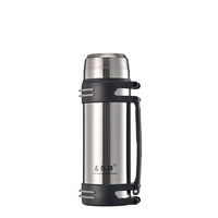 Termo de Gran Capacidad de 2000 ml, Boca Ancha, Aislado al Vacío, de Acero Inoxidable, Libre de BPA, a Prueba de Fugas, Ecológico, para Camping y Viajes