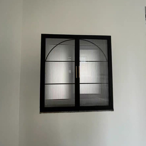 Fenêtre coulissante à écran noir Fenêtres coulissantes à <span class=keywords><strong>double</strong></span> <span class=keywords><strong>vitrage</strong></span> en alliage d'aluminium anti-moustique - Product Image 2