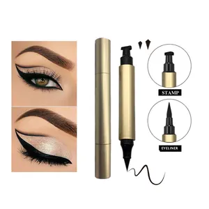 Keo Eyeliner Vegan Sắc Tố Cao 2 Trong 1 Waterproof Lỏng Eyeliner Stamp Hồng Eyeliner Trang Điểm Bút Với Logo Riêng