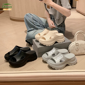 DERAN OEM 2025 verano Mujer EVA plataforma sandalias con punta abierta ultraligeras 7cm altura Internet estilo celebridad sensación hueca - Product Image 1