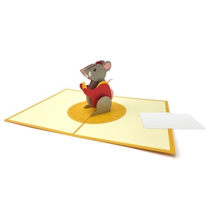 <span class=keywords><strong>Carte</strong></span> de vœux <span class=keywords><strong>3D</strong></span> pop-up souris, best-seller, pour diverses occasions : Fête des Enseignants, Fête des Mères, Fête des Pères - Product Image 4