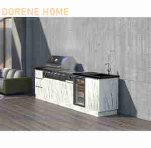 2025 DORENE Venta caliente Estilo moderno Gabinete de <span class=keywords><strong>cocina</strong></span> exterior completo con electrodomésticos - Product Image 3