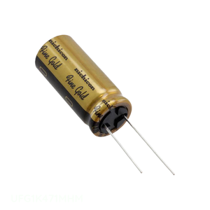 Condensateur RADIAL TH à trou traversant 470uF 20% 80V, UFG1K471MHM, canal fabricant, 470uF, aluminium - Product Image 1