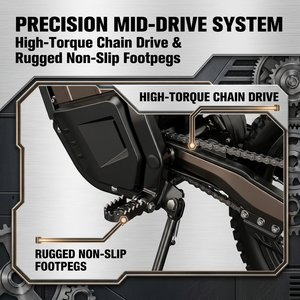 <span class=keywords><strong>Moto</strong></span> Elettrica da Corsa Fuoristrada M5, 48V 50KM/H, Alta Velocità, Motore Centrale 1000W, Telaio in Acciaio Resistente - Product Image 6