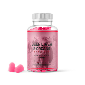 Sığır karaciğeri ve organları Gummies sığır karaciğer kapsülleri sığır Organ takviyesi ile karaciğer vitamini A Gummies 60 Gummies - Product Image 1
