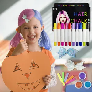 Khy Hot Sale Draagbare Haarkleuring Wax Pen Krijt Voor Kinderen Tijdelijke Op Waterbasis Kleur Haarverf Krijtstok