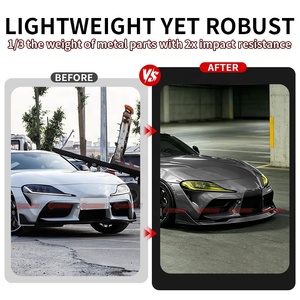 Upgrade to AG Style Carbon Fiber Front Lip for Toyota Supra A90 Lightweight Sports <b>Car</b> Front Bumper Spoiler Lip Kit - Product Image 2