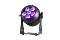Projecteur PAR à batterie DMX étanche IP65 pour extérieur, 120000 mAh, 6x20W LED 6-en-1, 64 kHz sans scintillement, éclairage de scène