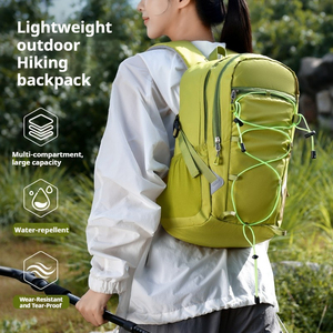 Tin Duc <b>Large</b> Capacity Unisex Hiking Backpack-Nylon Soft Shell Minimalist Waterproof Lightweight Leisure Travel bag <b>rucksack</b> - Product Image 1