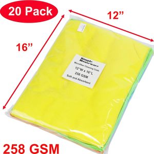 Fournisseur d'usine – Chiffon de nettoyage microfibre absorbant et antibactérien pour la maison et la voiture, 25/30/40 cm, carré, écologique, séchage rapide pour la cuisine - Product Image 2