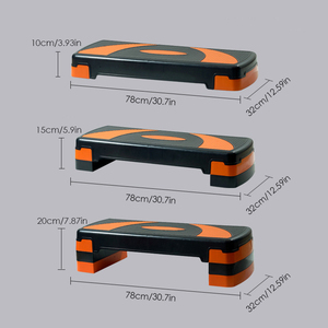 Zhoya nhà tập thể dục phụ kiện 2 cấp 78cm có thể điều chỉnh <span class=keywords><strong>Aerobic</strong></span> bước nền tảng Non-Slip ABS tập thể dục bước bán nhà máy trực tiếp - Product Image 5