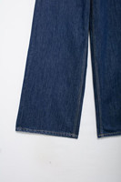 MYST&ZA Vêtements pour Femmes 2024 Automne et Hiver Nouvelle Mode Jean Décontracté Asymétrique Taille Haute Ample Passe-Partout 8197232