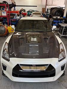 Cofano motore cofano trasparente in fibra di carbonio stile <span class=keywords><strong>C</strong></span> adatto per Nissan GTR R35 - Product Image 6