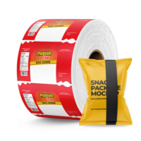 Sac d'emballage personnalisé en plastique laminé avec fermeture à languette pour aliments, pop-corn, chips de pommes de terre