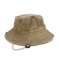 Casquette de pêcheur imperméable à 5 panneaux avec logo brodé, image sportive personnalisée, large bord et cordon coupe-vent