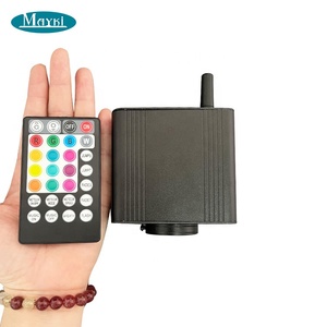 Plafonnier Starlight <span class=keywords><strong>avec</strong></span> fibre optique Bluetooth pour <span class=keywords><strong>voiture</strong></span>, lampe RGBW à fibre optique, moteur scintillant pour <span class=keywords><strong>plafond</strong></span>, maison, club, panneau - Product Image 1