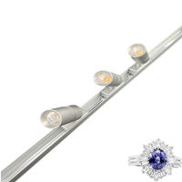 Lumière rotative de vitrine de lampe de tache d'armoire de LED pour l'affichage de bijoux et de montre pour l'utilisation de centre commercial et l'éclairage de bureau