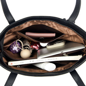 Bolso de Lujo para Mujer, de <span class=keywords><strong>Moda</strong></span>, de Poliéster, con Cremallera, Dos Asas, para Otoño, Tipo Tote, Bandolera, de Alta Calidad, para Llevar Bajo el Brazo o al Hombro - Product Image 4