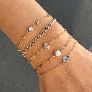 スクエア誕生石コネクタゴールドシルバーローズゴールド永久ジュエリー、ジュエリー製作コネクタ - Product Image 6