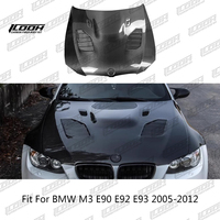 ICOOH Kit bodi serat karbon gaya balap, kap mesin depan untuk BMW M3 E90 E92 E93