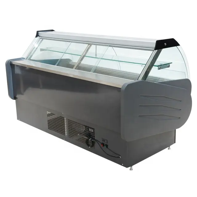 Air cooling Meat Display Cases Commercial Open Top Refrigerator/cooler Meat Service Counter Deli chiller Cooked food cooler