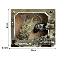 Vente Flash : Char de Combat RC 2.4G/27MHz, Jouet à l'échelle 1:12/1:18, Télécommande 4 Voies, Lumières, Sons, Combat Infrarouge, Véhicule Militaire en Plastique