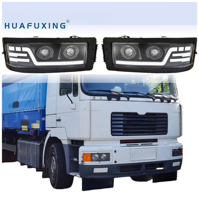 Factory Wholesale Projector DUAL LED Lens 500% Brighter OEM ODM Led Headlights for MAN F2000 TRUCK 1994-2005
