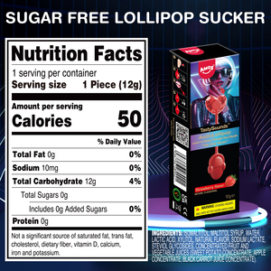 Amos Tastysounds Sesli Şarkı Söyleyen Lolipop Tek Tek Paketlenmiş Doğal Çilek Aromalı Müzikli Lolipop Şeker - Product Image 6