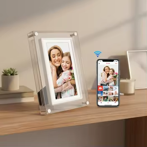 GB-AR-WT500 Cadre photo numérique en acrylique de 5 pouces avec prise en charge vidéo MP4/AVI, lecture en boucle, type C, horloge, sans batterie - Product Image 6