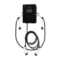 Duvara Monte Edilen Yeni 11kW-22kW EV Şarj Cihazı 380V 3 Faz IP65 Su Geçirmez Avrupa Standardı OCPP APP WIFI özellikli