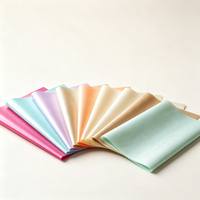 Papier de soie nacré 38 g/m², couleurs unies assorties, pour emballage cadeau, doublure de boîte, décoration de bouquets