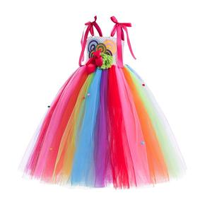 Nuevo <span class=keywords><strong>disfraz</strong></span> de fiesta de Halloween para niños, <span class=keywords><strong>piruleta</strong></span>, caramelo, tul, vestidos para niñas, vestido de princesa arcoíris para niños y niñas - Product Image 3