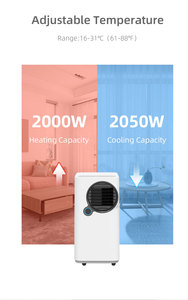 Climatiseur mobile électrique 12000 BTU pour camping-car, <span class=keywords><strong>meilleur</strong></span> climatiseur portable intelligent pour la maison avec tuyau de raccordement - Product Image 4