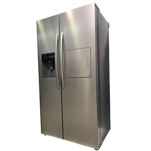 ตู้เย็นสแตนเลสแบบเคียงข้างกันพร้อมเครื่องทำน้ำแข็งยี่ห้อ Smad Home Appliances - Product Image 1