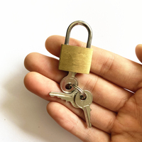 Mini cadenas de petite taille de 20 mm, avec une courte anse, en laiton
