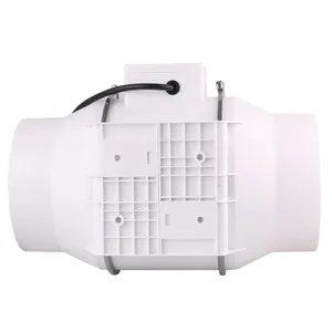 HF100 220V AC EC Silent Speed Control Ventilation Pipe Plastic Duct Exhaust Booster Exhaust Fan