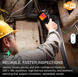Caméra thermique infrarouge portable FLIR E5/E6/E8 Pro avec Wi-Fi, imagerie dynamique multispectrale MSX, FLIR Ignite Cloud pour l'inspection - Product Image 1