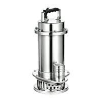 Pompe submersible à eaux usées basse pression en acier inoxydable estampé WQ(D)-SC 304, testée rigoureusement, en stock, sortie filetée BSP