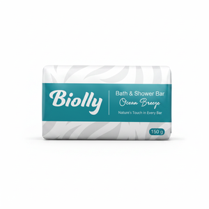 Jabón en Barra Biolly Ocean Breeze 150g - Fórmula Energizante de Limpieza Profunda - Espuma Abundante - Product Image 2