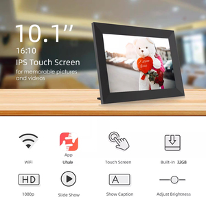 Cadre <span class=keywords><strong>photo</strong></span> numérique WiFi 10,1 pouces, écran tactile IPS 1280 * 800, partage de photos et de vidéos à distance via application - Product Image 3