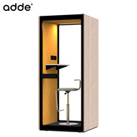 Cabine de travail modulaire moderne en bois insonorisée, cabine de bureau acoustique individuelle en bois, vente en gros d'usine