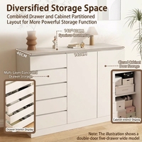 Commode de rangement murale en MDF pour vêtements, chambre et salon, usage domestique, vente en gros
