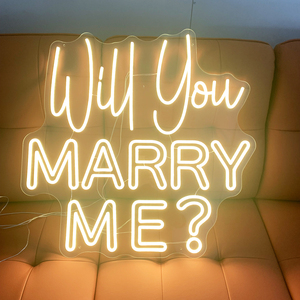 Letrero LED de Neón Personalizado '¿Te Casas Conmigo?' Más Vendido, Material ABS para Decoración de Autos, Edificios, Bares y Hospitales - Venta al Por Mayor - Product Image 1